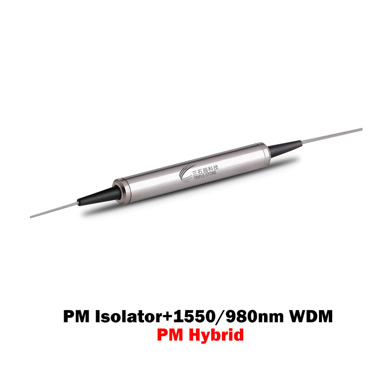 PM Isolator+1550/980nm WDM Hybrid